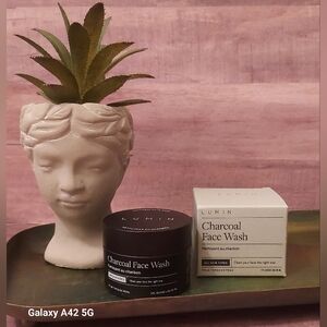 LUMIN Charcoal Face Wash Daily Detox Facial Men's Anti-Aging Cleanser Self Care